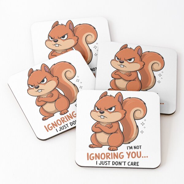 Item preview, Ignoring You Funny Angry Squirrel designed and sold by Gallory Hive.