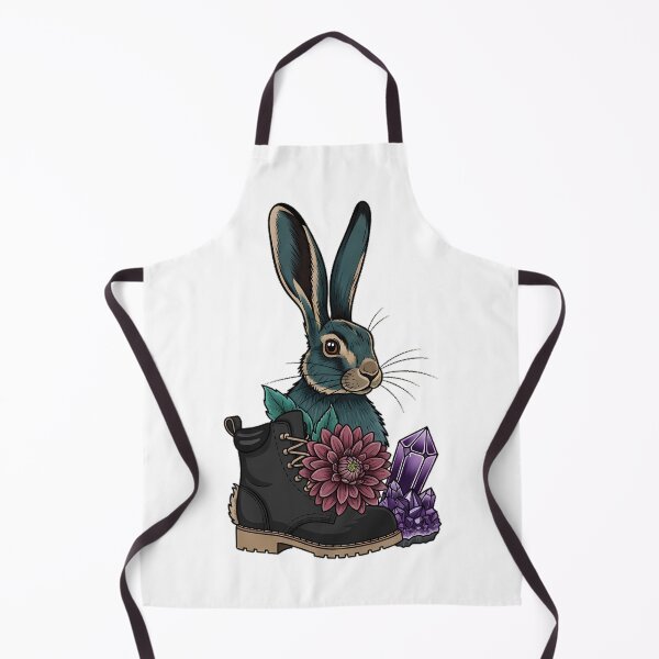 Item preview, Amethyst Crystal Hare Black Dahlia Hiking Boot Gift designed and sold by IllumeInk.