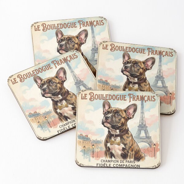 Item preview, French Bulldog Paris Vintage Poster – Le Bouledogue Français designed and sold by Comfort-shirt.