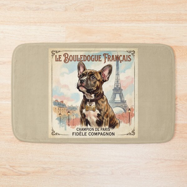 Item preview, French Bulldog Paris Vintage Poster – Le Bouledogue Français designed and sold by Comfort-shirt.