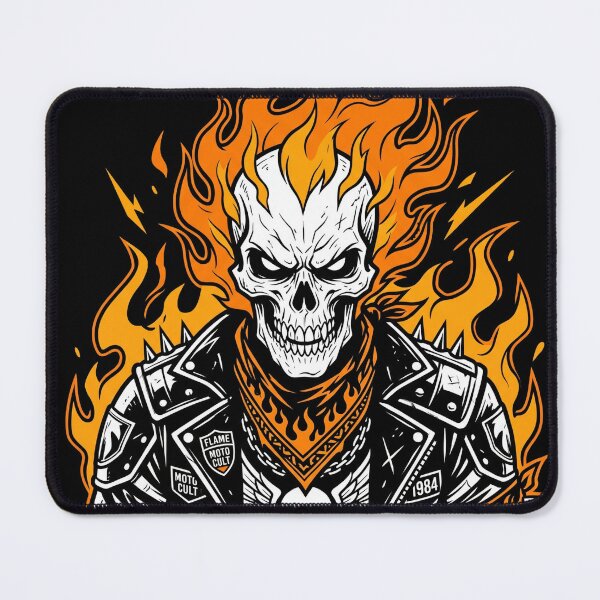 Item preview, Ghost Rider Style Skull designed and sold by Stickersdevelop.
