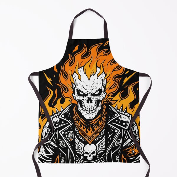 Item preview, Ghost Rider Style Skull designed and sold by Stickersdevelop.