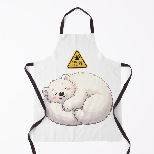 Item preview, Danger Fluff Cute White Polar Bear designed and sold by Petzzz.