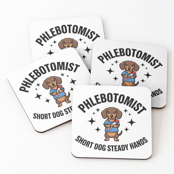 Item preview, Funny Dachshund Phlebotomist Nurse Gift – Short Dog Steady Hands Cute Medical Lab Tech Week Design designed and sold by ClinicalHubs.