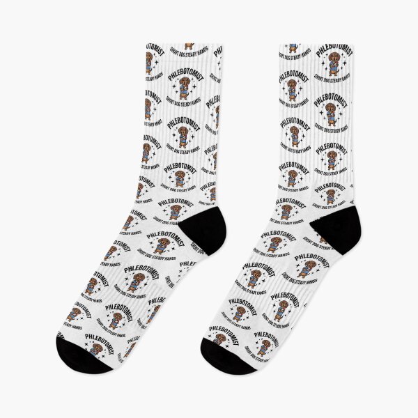 Item preview, Funny Dachshund Phlebotomist Nurse Gift – Short Dog Steady Hands Cute Medical Lab Tech Week Design designed and sold by ClinicalHubs.