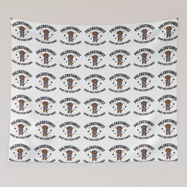 Item preview, Funny Dachshund Phlebotomist Nurse Gift – Short Dog Steady Hands Cute Medical Lab Tech Week Design designed and sold by ClinicalHubs.
