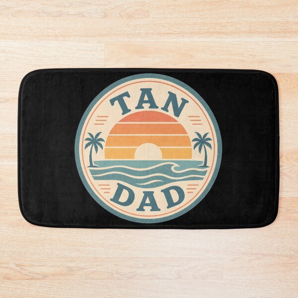 Item preview, Vintage Tan Dad Sunset Beach Sticker Retro Ocean Waves Palm Trees designed and sold by FestivityFinds.