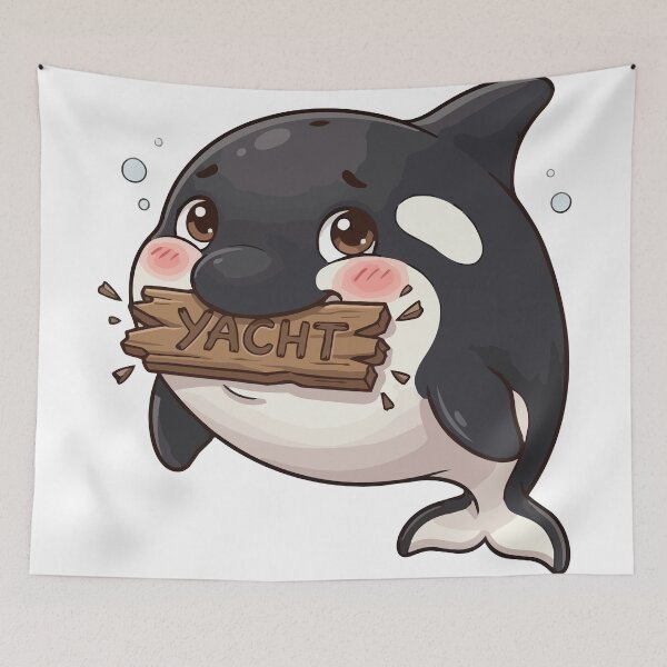 Item preview, Yacht Sinker Cute Orca Killer Whale designed and sold by Petzzz.