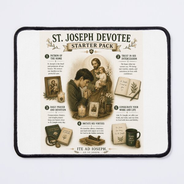 Item preview, St. Joseph Devotee Starter Pack – Catholic Faith & Devotion Design designed and sold by Airimo.