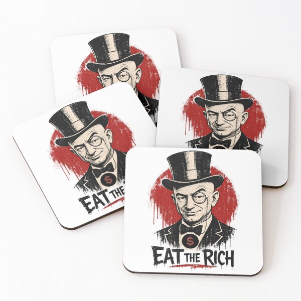 Item preview,  Eat The Rich Print / Jeff anti capitalism  designed and sold by Thehatinthecat.