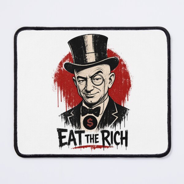 Item preview,  Eat The Rich Print / Jeff anti capitalism  designed and sold by Thehatinthecat.
