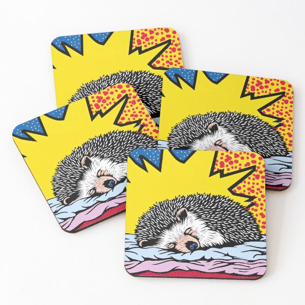 Item preview, Colorful Pop Art Hedgehog designed and sold by lautir.
