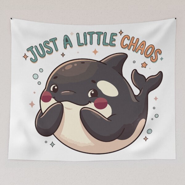 Item preview, Just A Little Chaos Innocent Orca designed and sold by Petzzz.