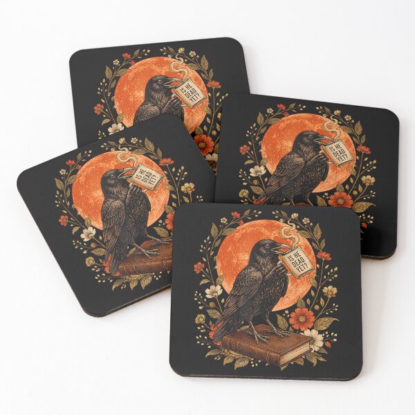 Item preview, Is He Vintage Dead Yet Dark Crow Raven Bird Humor Gothic designed and sold by Jackstudioo.
