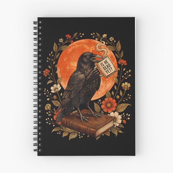 Item preview, Is He Vintage Dead Yet Dark Crow Raven Bird Humor Gothic designed and sold by Jackstudioo.