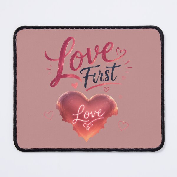 Item preview, Love First – Romantic Quote Design for Couples designed and sold by JagrDesigns.