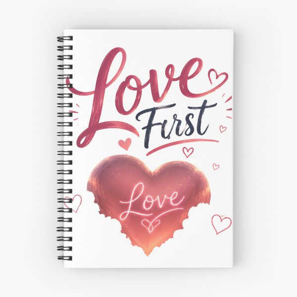 Item preview, Love First – Romantic Quote Design for Couples designed and sold by JagrDesigns.