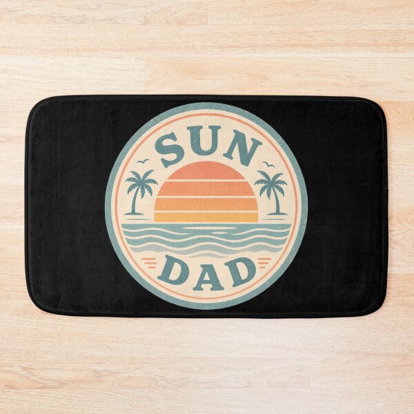 Item preview, Vintage Sun Dad Sunset Beach Sticker Retro Ocean Waves Palm Trees designed and sold by FestivityFinds.