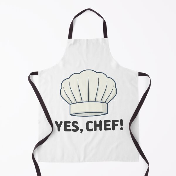 Item preview, Yes Chef Apron - The Ultimate Professional Kitchen Command & Respect designed and sold by PixelCatalyst.