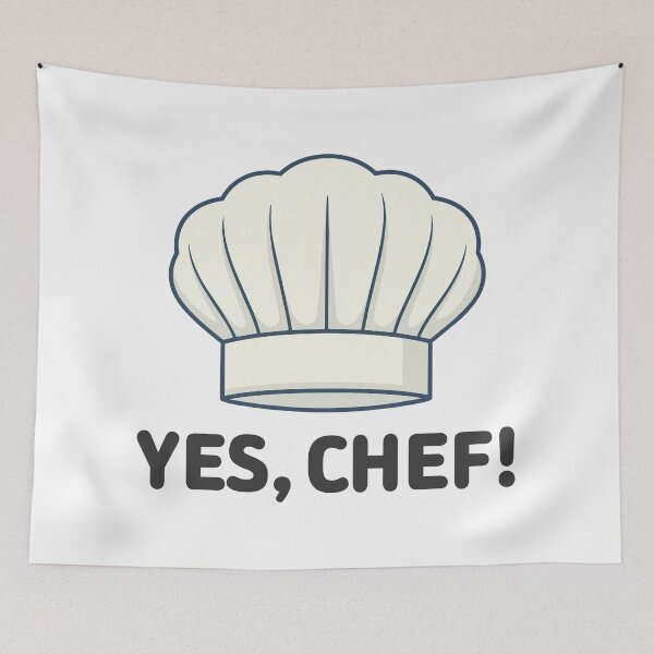 Item preview, Yes Chef Apron - The Ultimate Professional Kitchen Command & Respect designed and sold by PixelCatalyst.