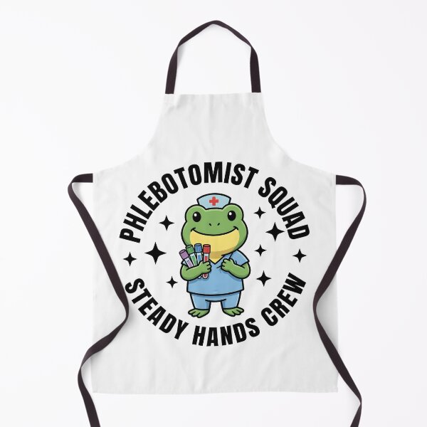 Item preview, Cute Frog Phlebotomist Squad Steady Hands Crew Funny Medical Lab Tech Gift for National Phlebotomist Recognition Week designed and sold by ClinicalHubs.