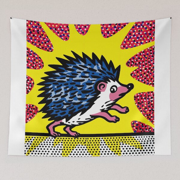 Item preview, Colorful Hedgehog Pop Art designed and sold by lautir.