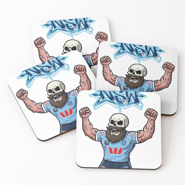 Item preview, NSW State of Origin designed and sold by Fake Heston’s Scribble Emporium.