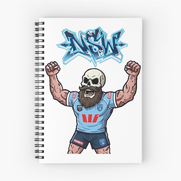 Item preview, NSW State of Origin designed and sold by Fake Heston’s Scribble Emporium.