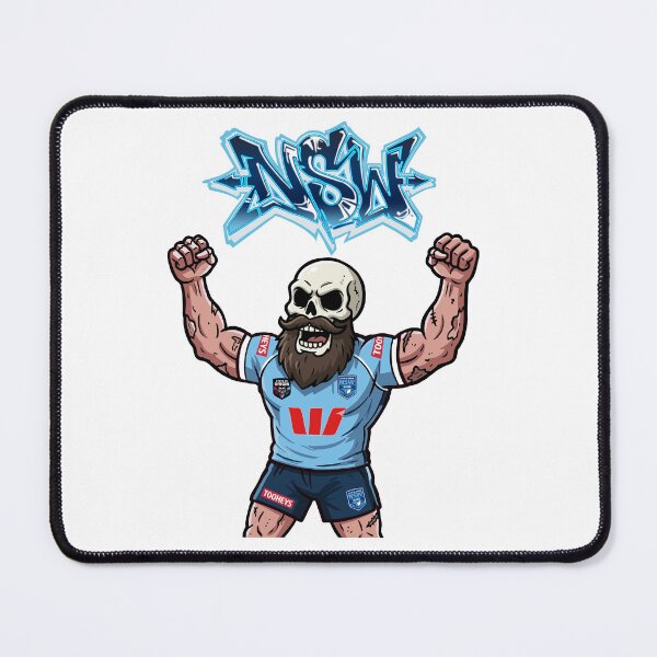 Item preview, NSW State of Origin designed and sold by Fake Heston’s Scribble Emporium.