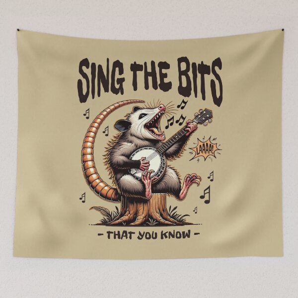 Item preview, Sing The Bits - Possum Banjo - funny folk music designed and sold by Comfort-shirt.