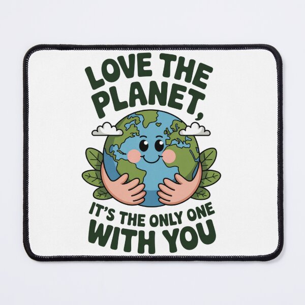 Item preview, Love the Planet It's the Only One With You Kawaii Earth Hug T-Shirt designed and sold by proearth2022.