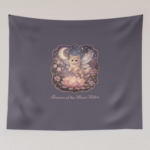 Item preview, Beware of the Moon Kitten - whimsigoth Fairycore Shirt designed and sold by Comfort-shirt.