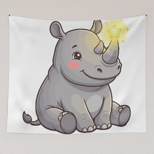 Item preview, Majestic Chubby Unicorn Funny Rhinoceros designed and sold by Petzzz.