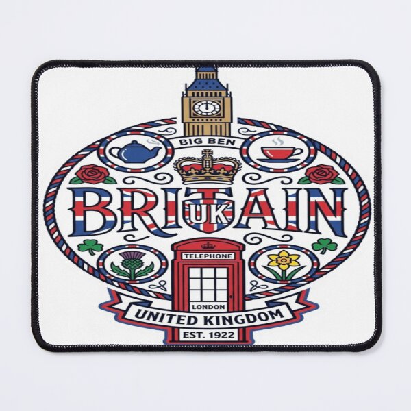 Item preview, United Kingdom Culture Typography Sticker designed and sold by Imaginarium of Chaos falcon88 .