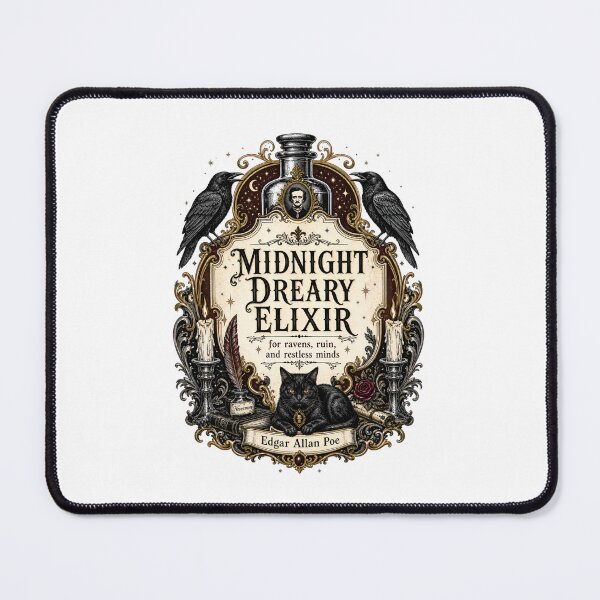 Item preview, Midnight Dreary Elixir Edgar Allan Poe Raven Gothic Design designed and sold by Fenay Designs.