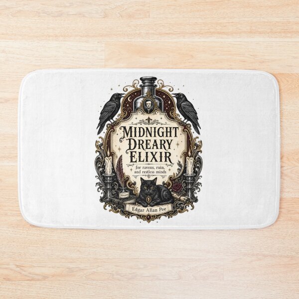 Item preview, Midnight Dreary Elixir Edgar Allan Poe Raven Gothic Design designed and sold by Fenay Designs.