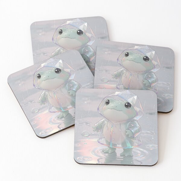 Item preview, Cute Frog in Transparent Raincoat designed and sold by Crackio.