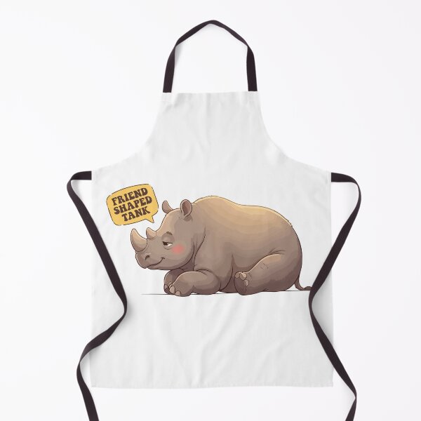 Item preview, Friend Shaped Tank Funny Chubby Unicorn Rhinoceros designed and sold by Petzzz.