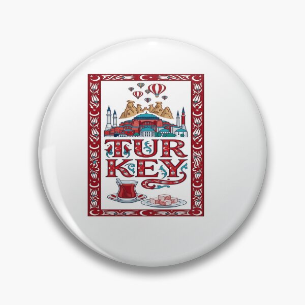 Item preview, Turkey Culture Typography Sticker designed and sold by Imaginarium of Chaos falcon88 .