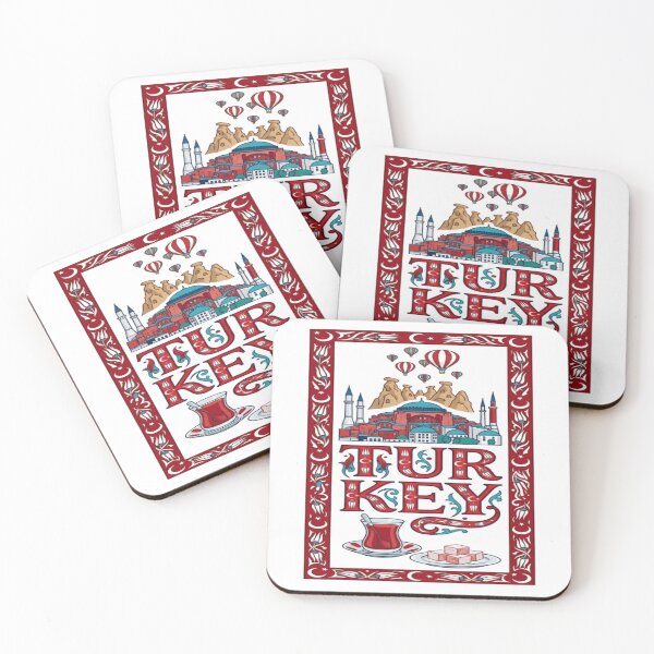 Item preview, Turkey Culture Typography Sticker designed and sold by Imaginarium of Chaos falcon88 .