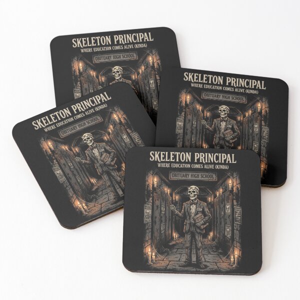 Item preview, Skeleton Principal Funny Gothic School Administrator Halloween designed and sold by printedartgoods.