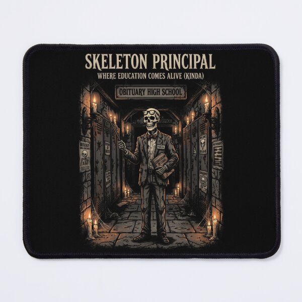 Item preview, Skeleton Principal Funny Gothic School Administrator Halloween designed and sold by printedartgoods.