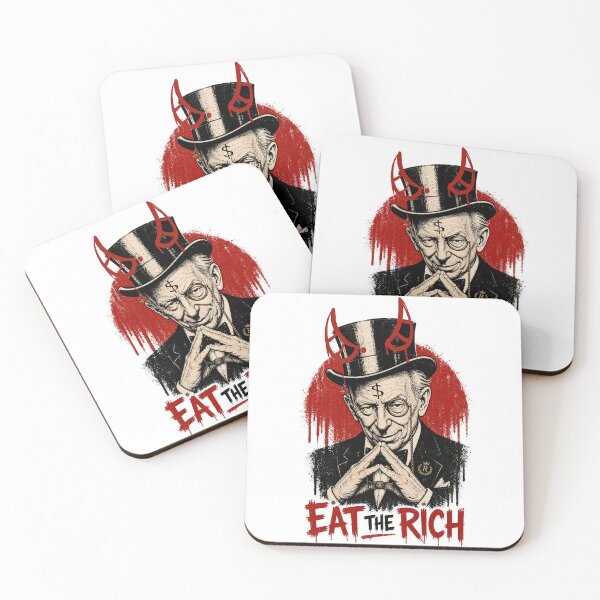 Item preview, Eat The Rich Print / Rothchild anti capitalism  designed and sold by Thehatinthecat.