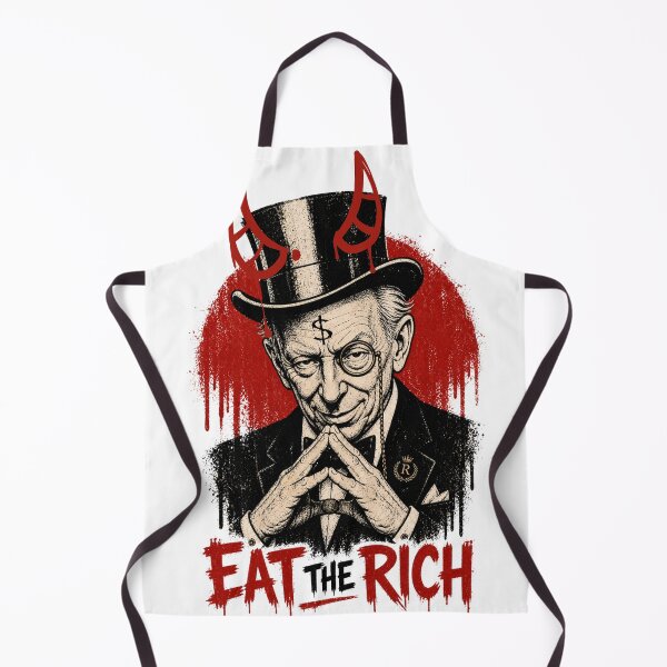 Item preview, Eat The Rich Print / Rothchild anti capitalism  designed and sold by Thehatinthecat.