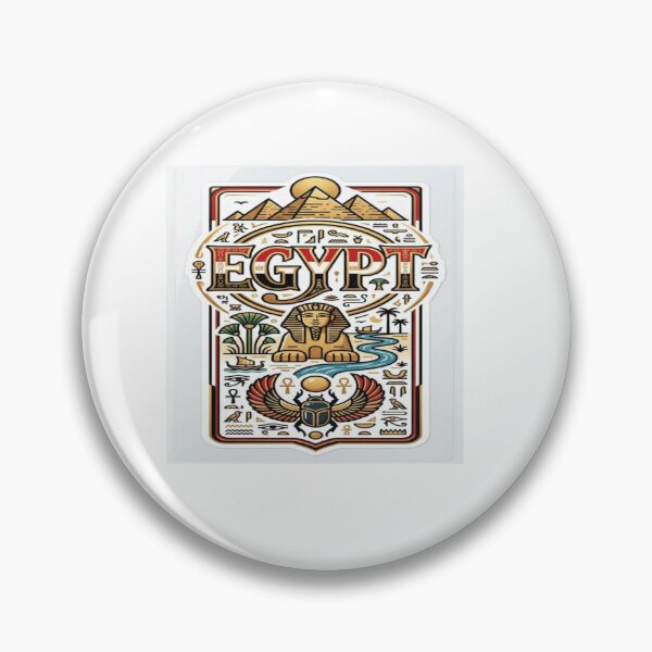 Item preview, Egypt Culture Typography Sticker designed and sold by Imaginarium of Chaos falcon88 .