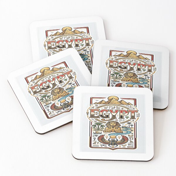 Item preview, Egypt Culture Typography Sticker designed and sold by Imaginarium of Chaos falcon88 .