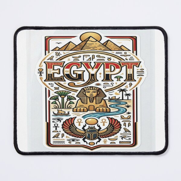 Item preview, Egypt Culture Typography Sticker designed and sold by Imaginarium of Chaos falcon88 .