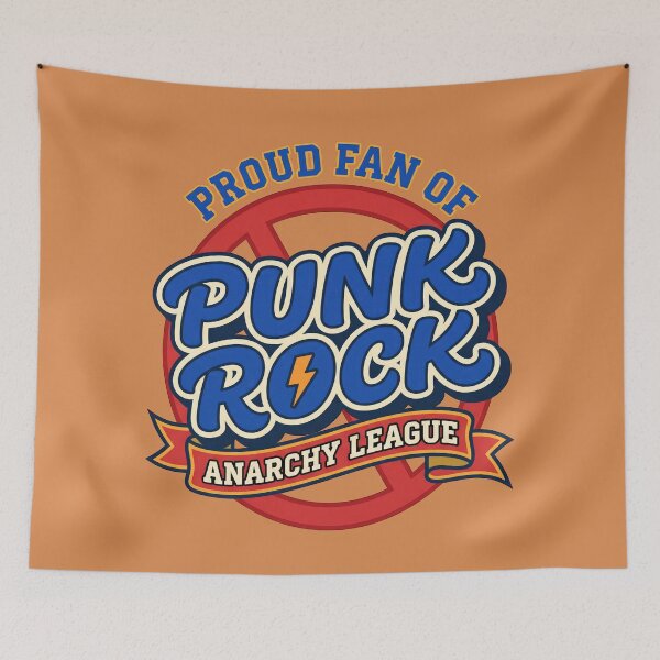 Item preview, Proud Fan of Punk Rock Anarchy League Retro Vector Sticker Design designed and sold by Cozy-Old-Pub.
