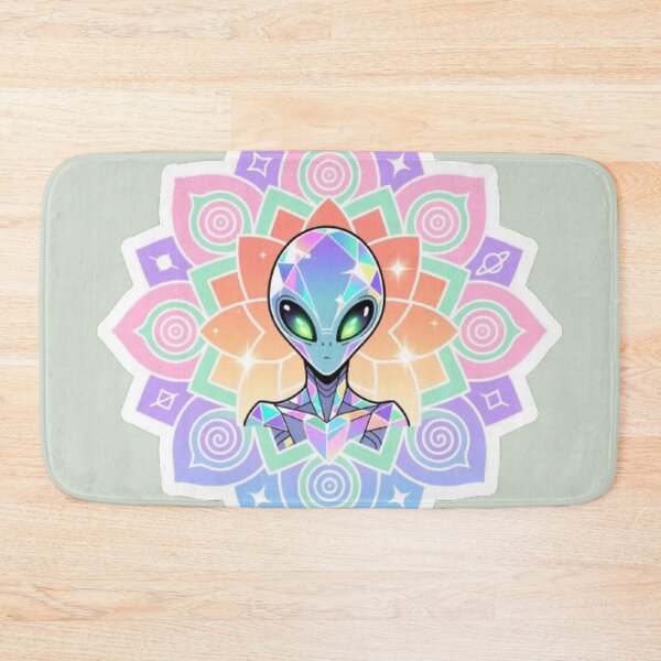 Item preview, Iridescent Crystal Alien Mandala Spiritual Aesthetic designed and sold by Chromatic Artistry.