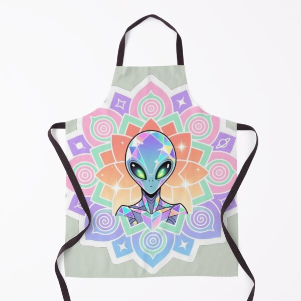 Item preview, Iridescent Crystal Alien Mandala Spiritual Aesthetic designed and sold by Chromatic Artistry.